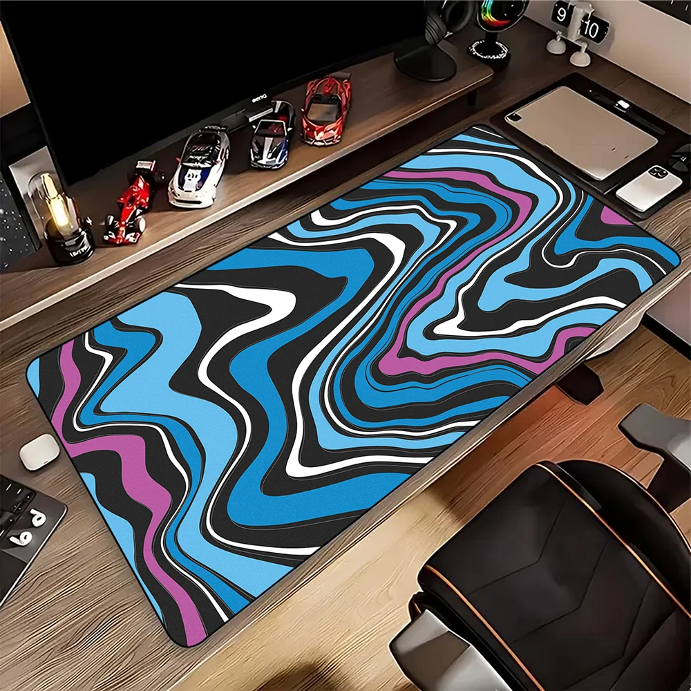 New Strata Liquid Computer Mouse Pad Gaming Mousepad Keyboard Pads Large Table Carpet Rubber Mouse Mat XXXL Desk Mat 55x100cm