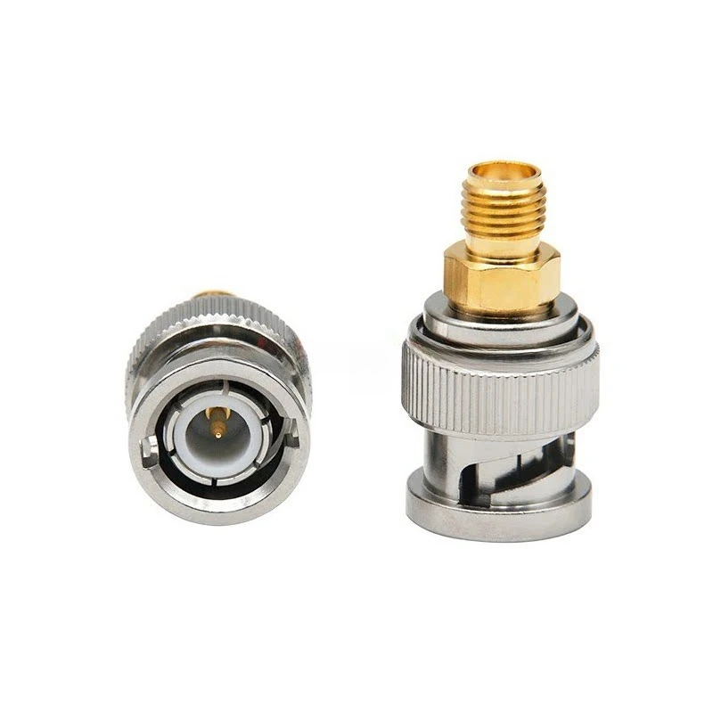 BNC Male to SMA Female RF Coaxial Adapter, BNC/SMA-JK Transition Connector, DC-4GHz High Frequency Signal Test Adapter