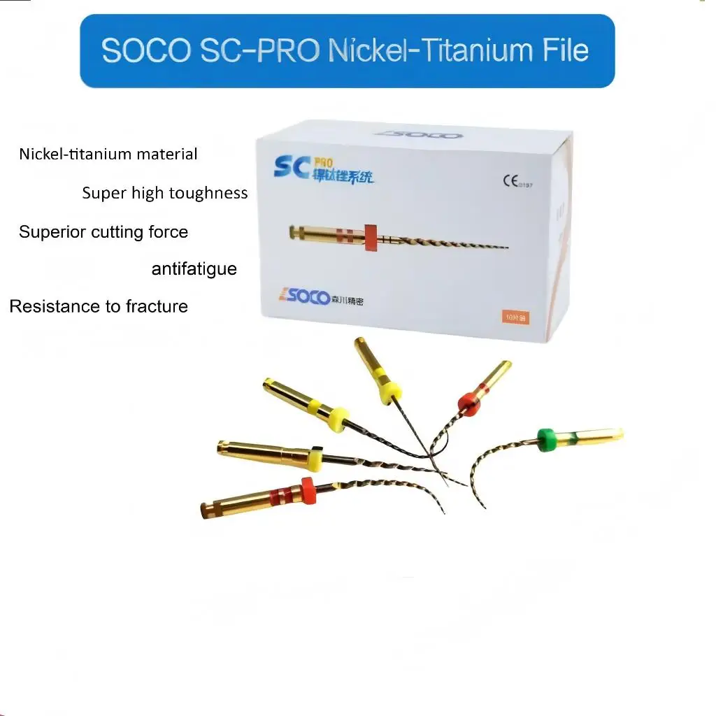 Genuine SC PRO 6Pcs/Box Morikawa NiTi Root Canal Files Superior Cutting Power & Anti-Fatigue Endodontic Canal Shaping Tool