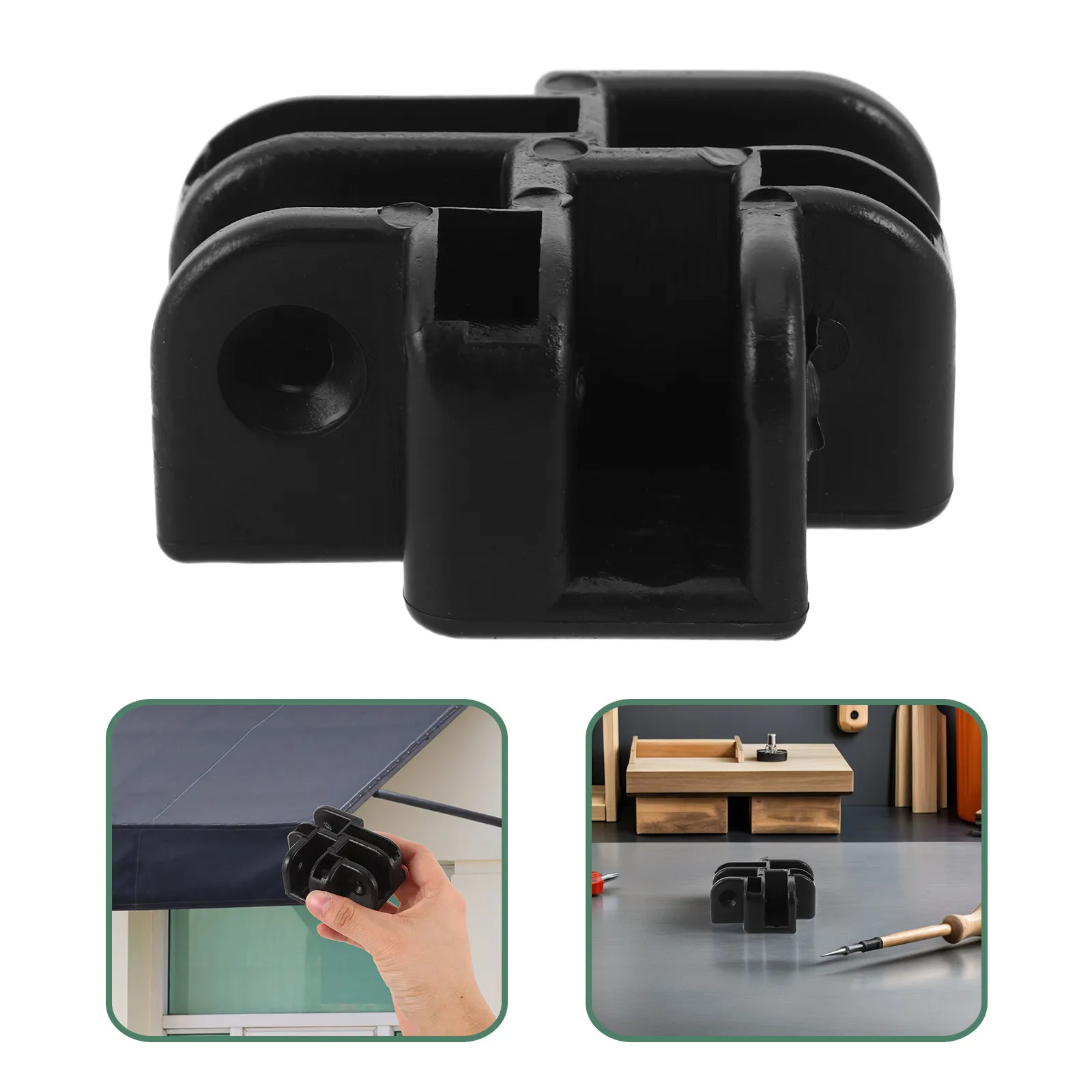Outdoor Canopy Bracket Replacement High-Strength Plastic Tent Rod Connection Joint Sunshade Tent Pole Stabilizer for Camping