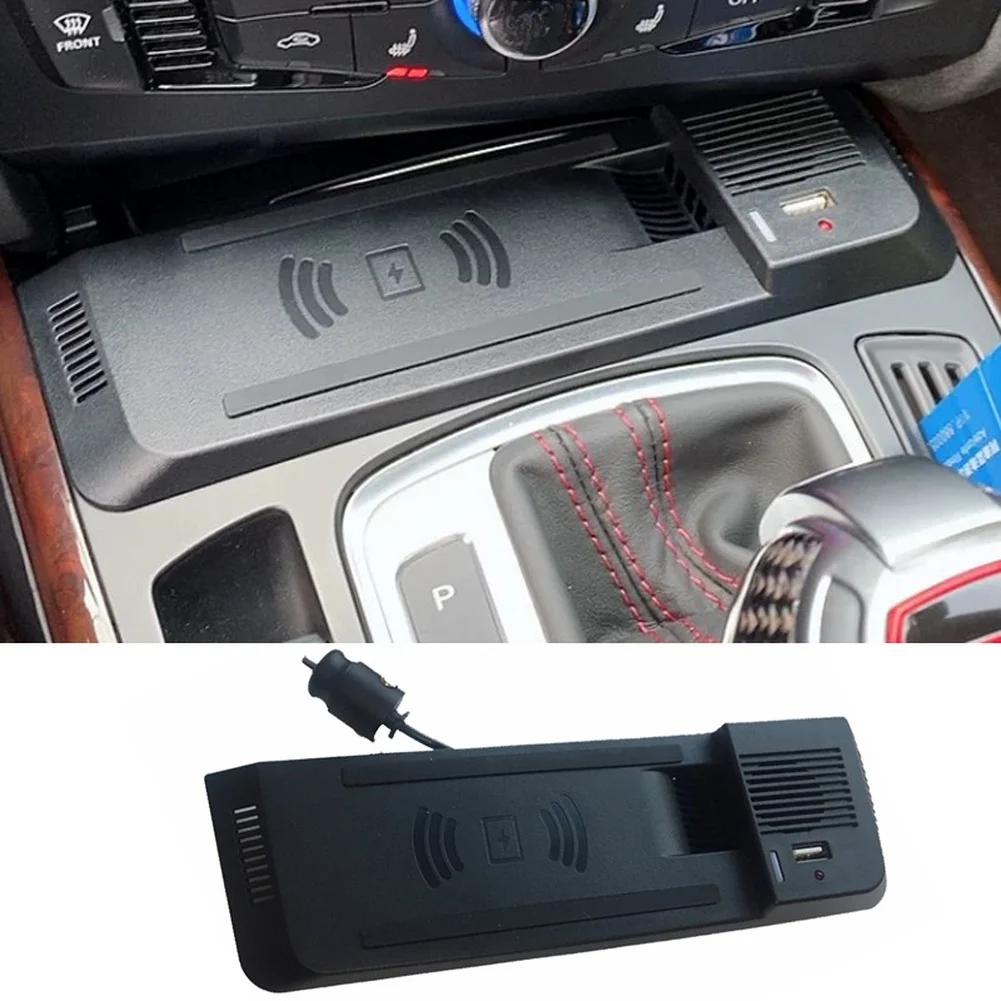 15W Wireless Car Charger with Optimized Thermal Design for A4 For A5 For Q5 R5 SFor Q5 2008 to 2017 Model Years