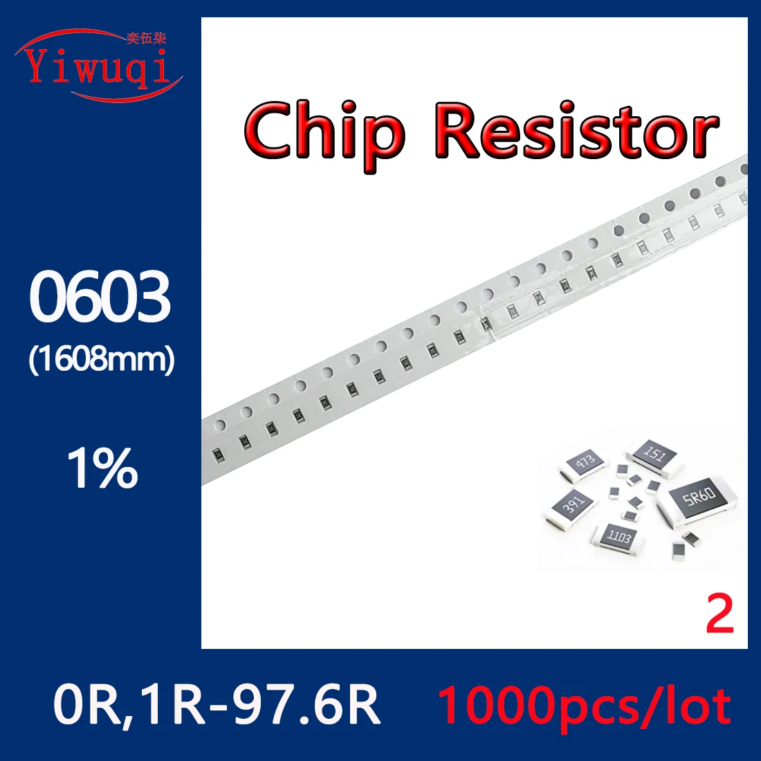 1000 قطعة 0603 10K-976K 1% مقاوم الرقائق 0R-10M جميع 730 قيمة المقاومة 1608 مللي متر 10Kohm-976Kohm مجموعة كاملة من قيم المقاومة #2
