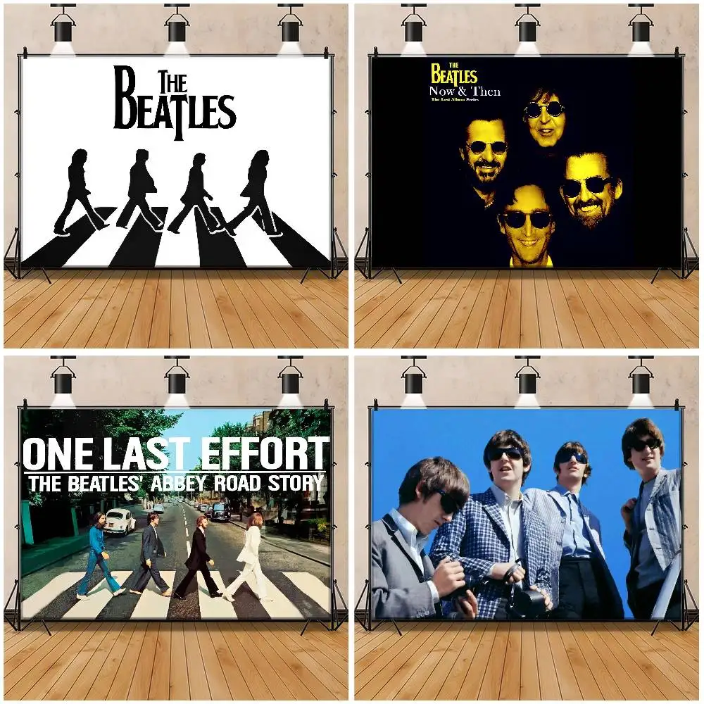 Rockband The B-Beatles Banner-Hintergrund, Dekoration, Leinwand, Party-Fotografie-Hintergrund