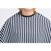 Striped Hair Shawl Haircut Neck Shield Barber Hairdressing Cape Hair Cutting Collar for Beauty Salon