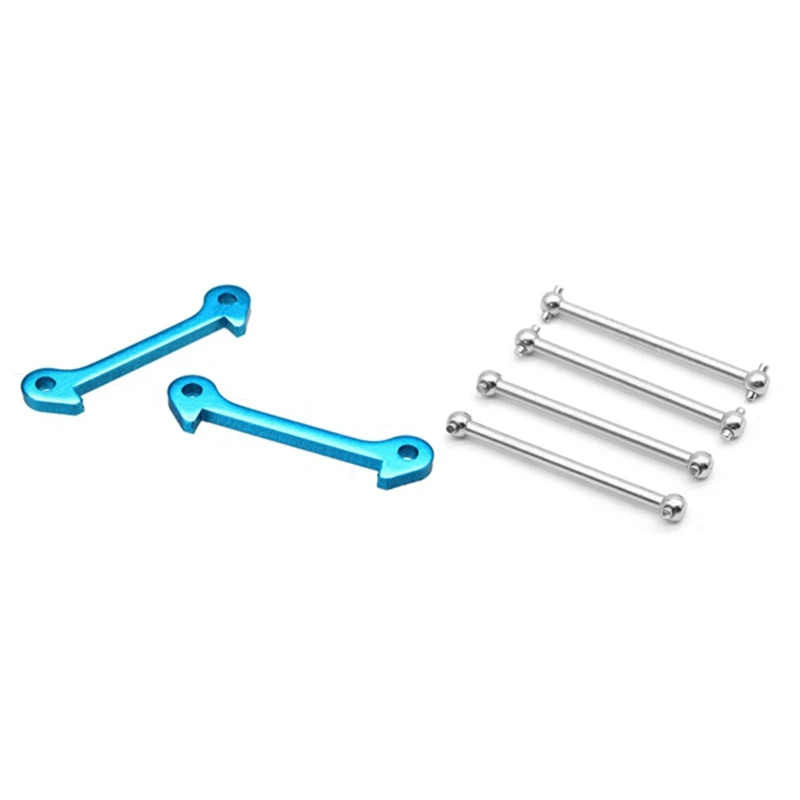 

2Pcs Metal Lower Suspension Arm Part & 4Pcs Parts Metal Rear Drive Shaft Transmission Dogbone Accessories
