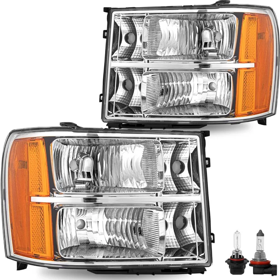 

Галогенная фара в сборе с лампочками в комплекте для повышенной видимости при ночном вождении и постельных погодах. Совместимость.