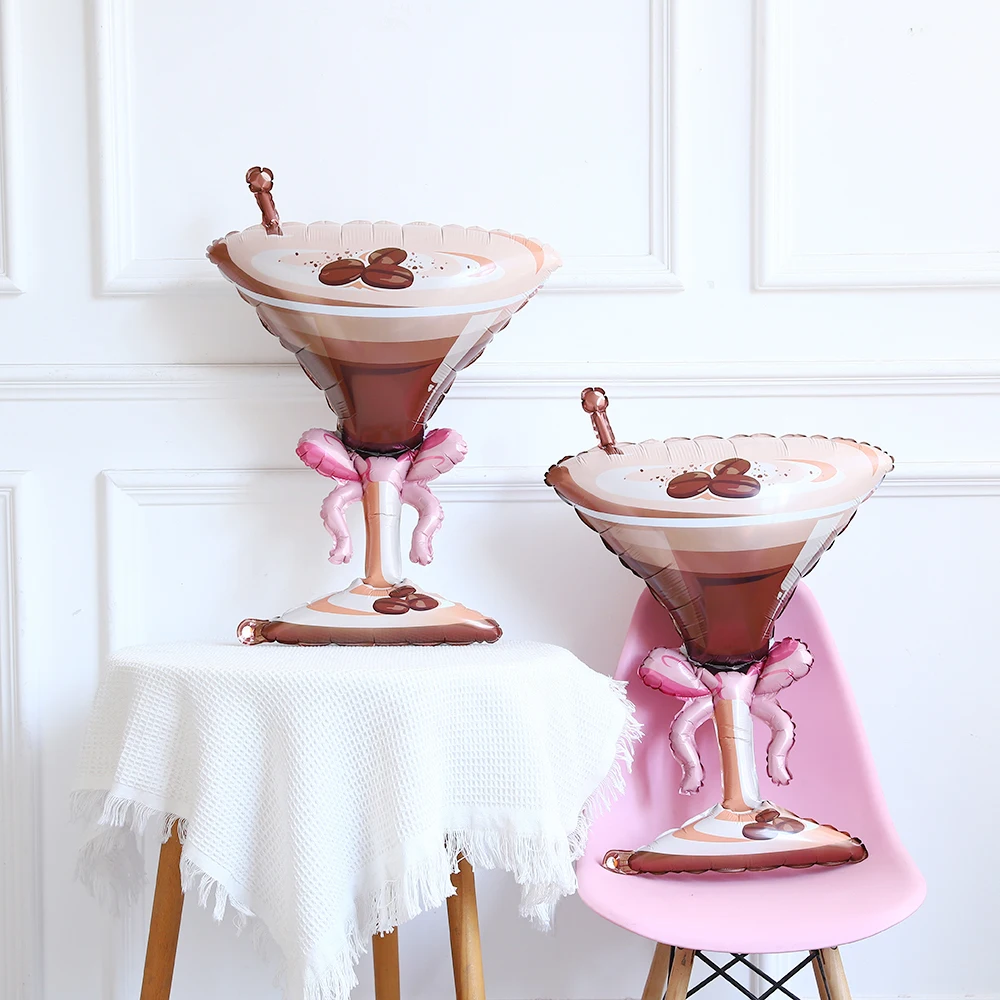 2 Stück Espresso Martini Limonade Schaumwein Folienballons für ein wenig ältere Geburtstage, Hochzeiten, Babypartys, Hawaii-Party-Dekoration – Detail 5