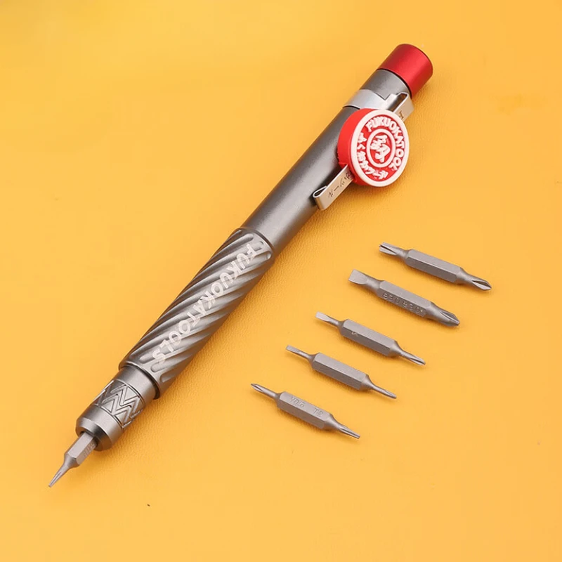 

Precision Screwdriver Tool Portable Aluminum Alloy Pen Style Precision Screwdriver Bit Combination