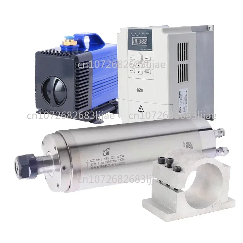 

HQD Cnc Spindel Kit 2.2Kw 220v High Speed 24000 Rpm For Machine Tool Router Milling Wood Lathe