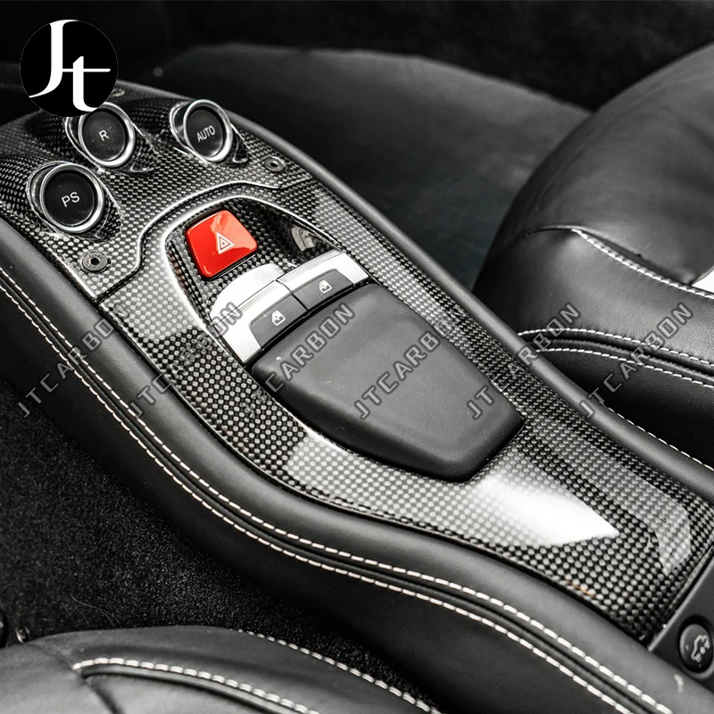 For Ferrari 458 OEM Center Console Air Conditioning Vent Dashboard Instrument Panel Cover Dry Carbon Fiber Set Body Kit
