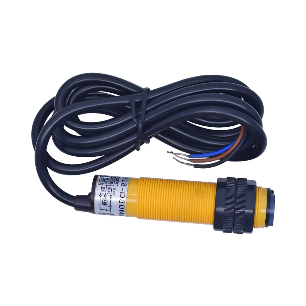 

E18-D80NK Smart Car Robot Infrared Obstacle Avoidance Photoelectric Sensor Proximity Switch 3-80cm Detection Range Adjust