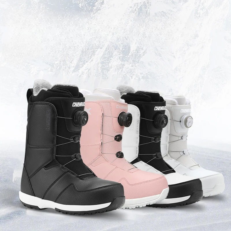 

Ботинки для сноуборда и лыж с системой BOA, стальной проволочной застежкой, для взрослых, быстрое надевание, мужские и женские, теплые, нескользящие, модные.