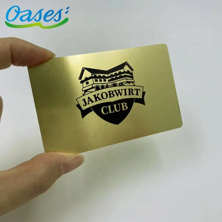 Customized query 2025 New Product Premium Quality Advertising Use Customizable Metal Business Cards with Logo Etching and Printi