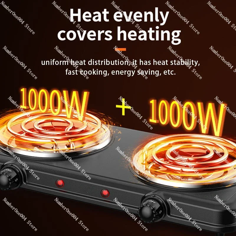 Applicable to Electric stove Adjustable temperature household two-pot electric stove cooking electric stove