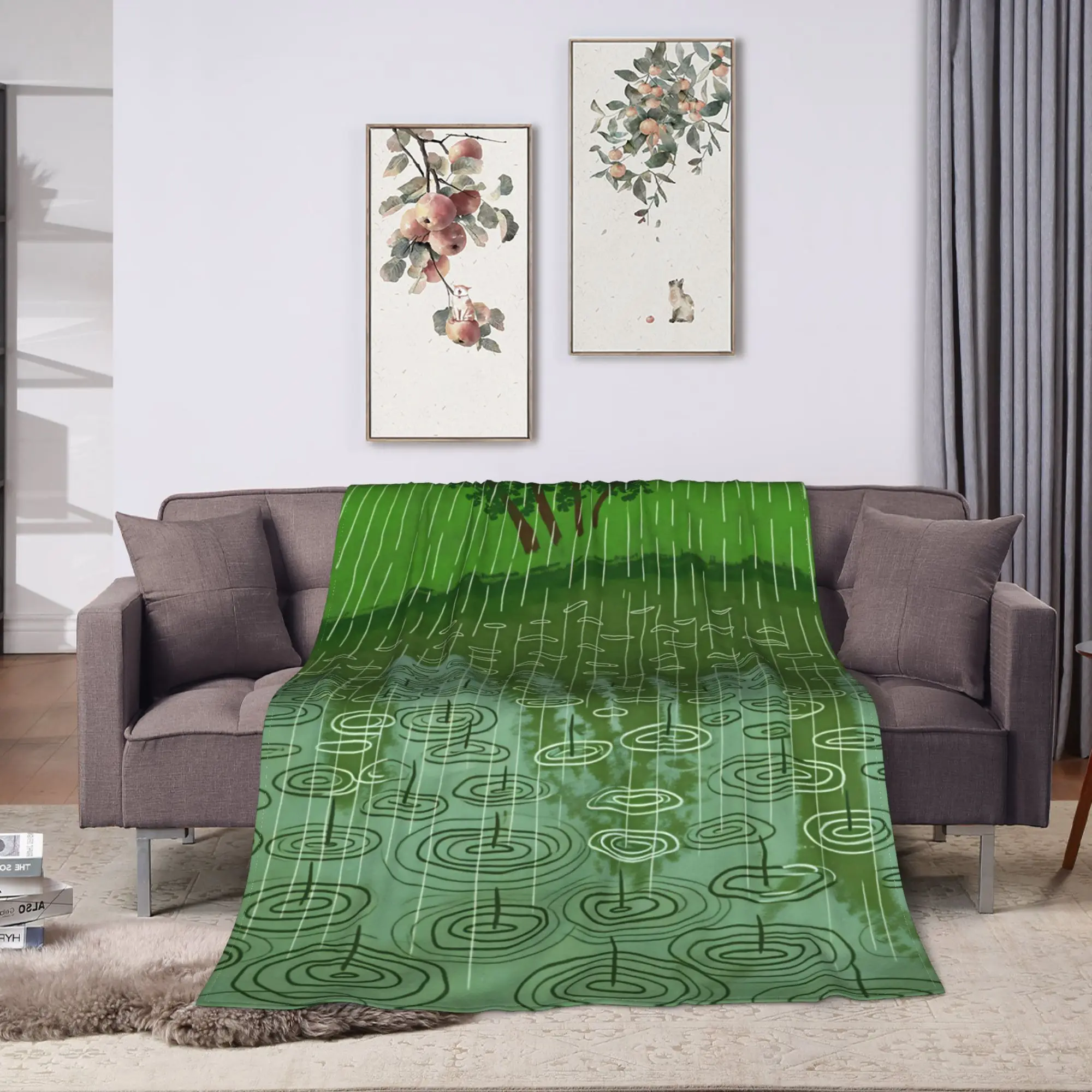 David Hockney Photographic Print Blankets Quality Warm Cozy  Throw Blanket Spring Camping Sofa Home Graphic Bedspread