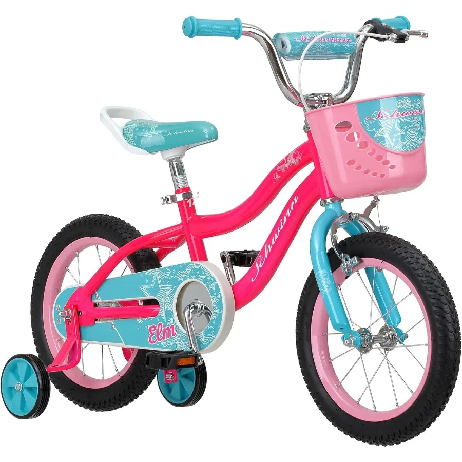 14 Inch Bike for Kids Ages 8-13, Black, Blue, Red, Teal, Pink or Purple, SmartStart Ergonomic Design, Adjustable Seat Grows with