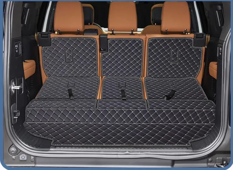 Best quality! Custom car trunk mats for Land Range Defender 130 8 seats 2025-2023 durable cargo liner boot carpets luggage cover