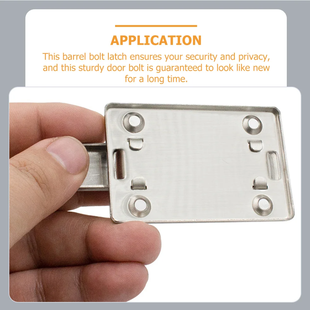 

2Pcs Sturdy Sliding Barrel Bolt Lock Stainless Steel Latch for Door Gate Window Privacy Safety Security Latch Lock