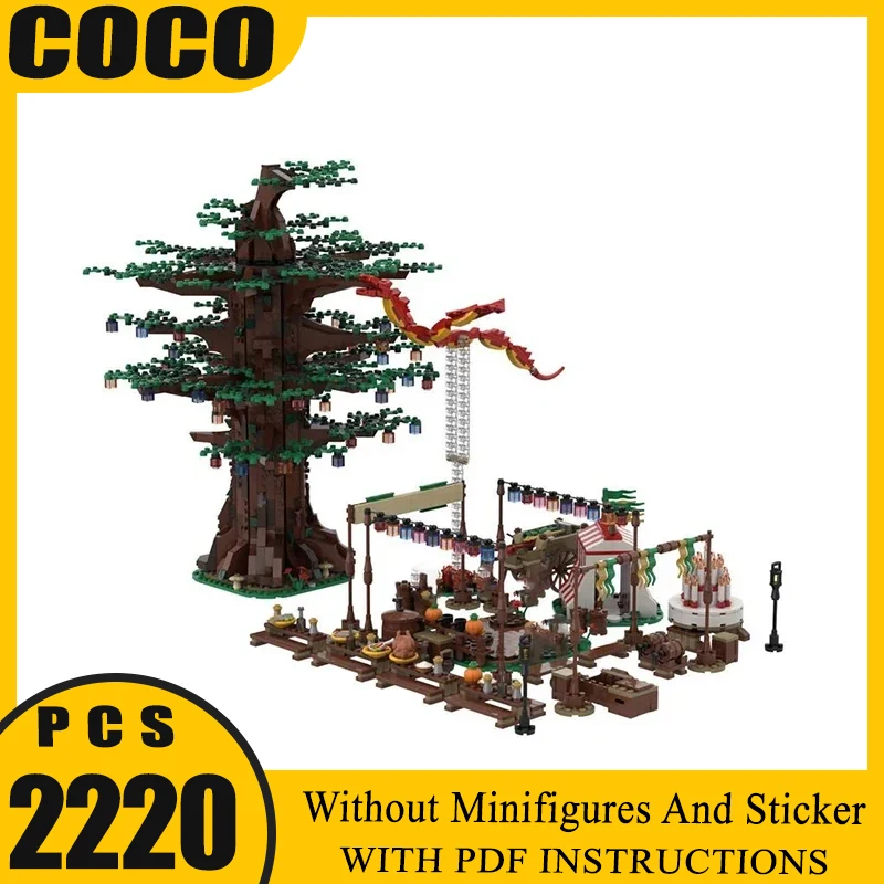 

Magical Rings Moc Building Blocks Movie Scene Long-Expected Party Model Castle Bricks DIY Assembly Street View Toys Gifts