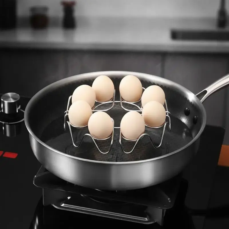 Multifunctional Steamed Egg Rack Stainless Steel Steamed Bun Dumplings Steaming Rack Durable Steamer Cooking Accessories