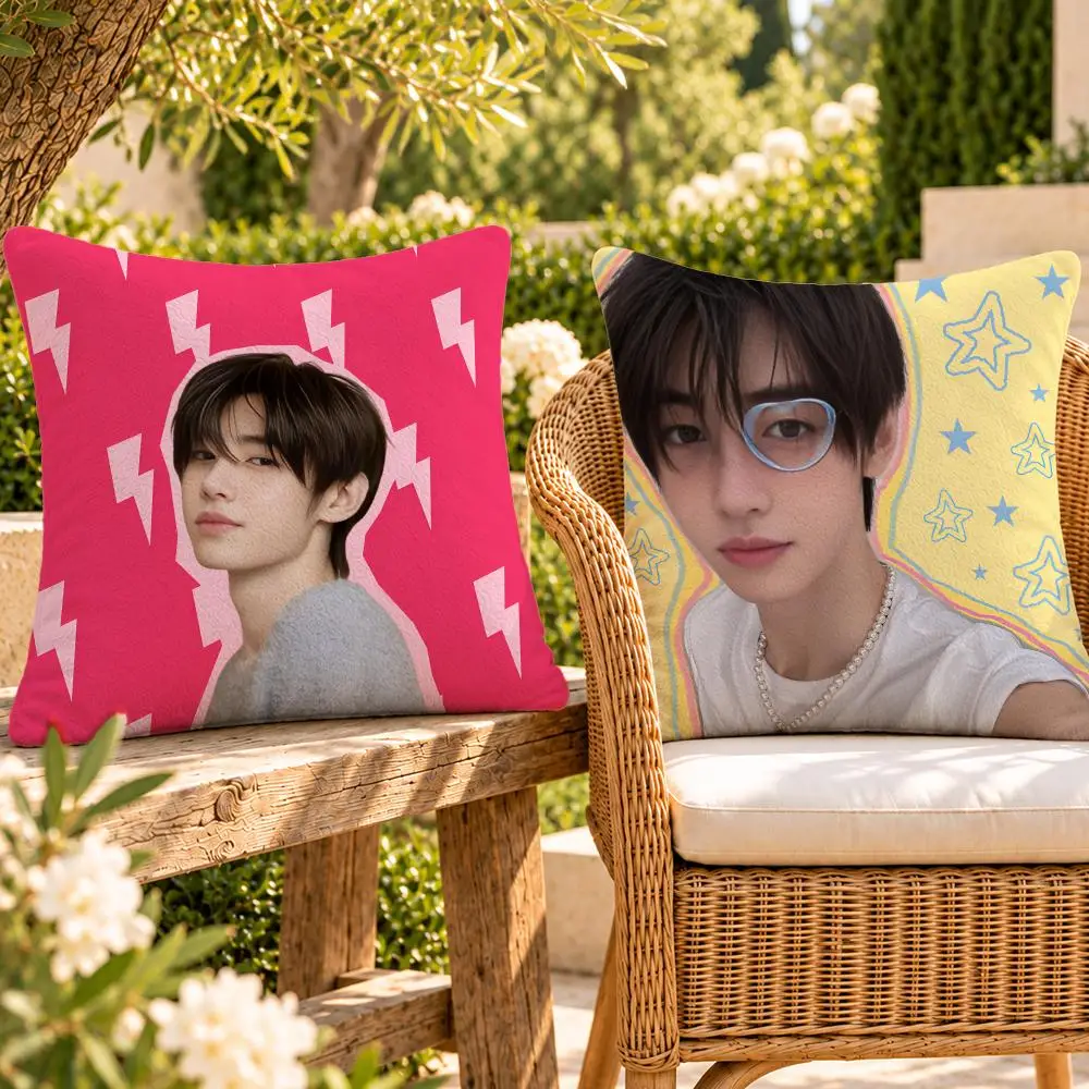 Singer K-Pop Sunghoon Cushion Cover Soft Plush Throw Pillow Cover Washable Sofa Bed Patio Chair Home Decor