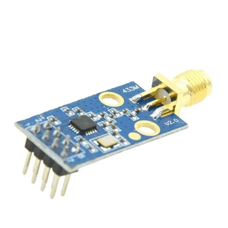 CC1101 433MHz Wireless Transceiver Module with SMA High‑Gain Glue Rod Antenna RF Wireless Communication Module