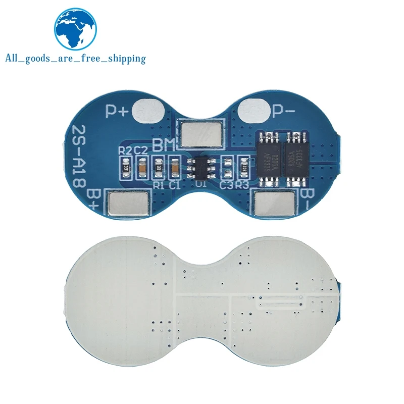 TZT 2S Li-ion 18650 Lithium Battery Charger Protection Board 7.4V Overcurrent Overcharge Overdischarge Protection 4A BMS image 3