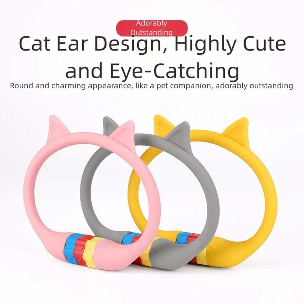 قفل دراجة بسمك 10 مم مضاد للسرقة - كابل سيليكون لأذن القط وقفل بكلمة مرور أداة أمان للدراجة لتأمين الدراجة