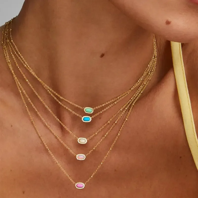 

YISON New Design Mini Satellite Short Pendant Necklace for Women, Fashion Jewelry, Unique Party Girl's Gifts