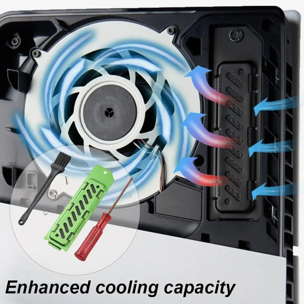 Heat Dissipation Cover For PS5 Slim for M.2 SSD Extension Slot Radiator Metal Cooling Dust Cover Breathable Hole Heat Case R5Y3