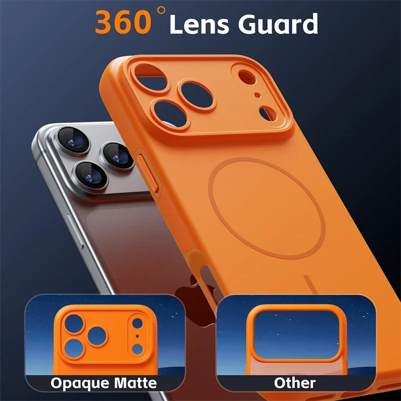 حافظة هاتف رسمية لهاتف آيفون 17 Air 15 14 11 12 13 16 Pro Max لهاتف Magsafe واقي شحن مغناطيسي من السيليكون السائل غطاء ناعم #3