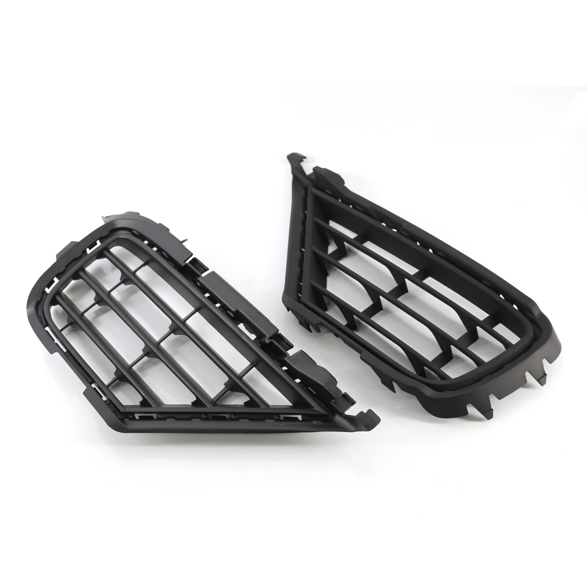 Car Front Left Side Hood Mesh Grille Radiator Stripe Grills For VW Touareg Typ 7P Facelift 2015 2016 2017 7P6853665B 7P6853666B