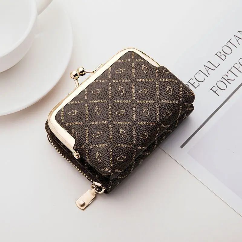 Wallet For Women Fashionable Compact Short Zero Wallet Large Capacity Clip Bag Multi Card Slot Card Bag