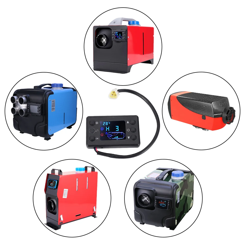 Control de interruptor de pantalla LCD, placa controladora de calentador de aire diésel, placa base remota de 12V para diésel Eberspacher Webasto