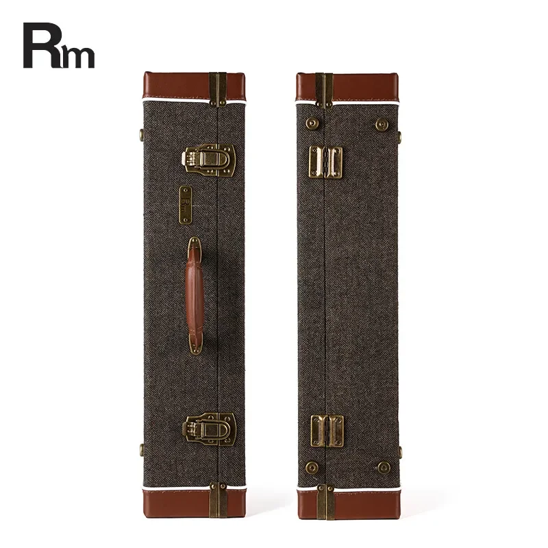 RM Retro Mocha Series Guitar Bass Stand Frame with Exquisite Inner Thick Plush Waterproof Storage Box Classic Design