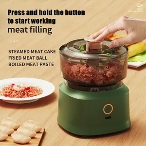 مصغرة لاسلكية كهربائية الثوم الصحافة ثنائي الغرض الثوم هريس 350 مل كسارة طعام المطبخ USB شحن مطحنة اللحوم النباتية أفضل 8 كسارة طعام كهربائية صغيرة للمبيعات - رقم 7