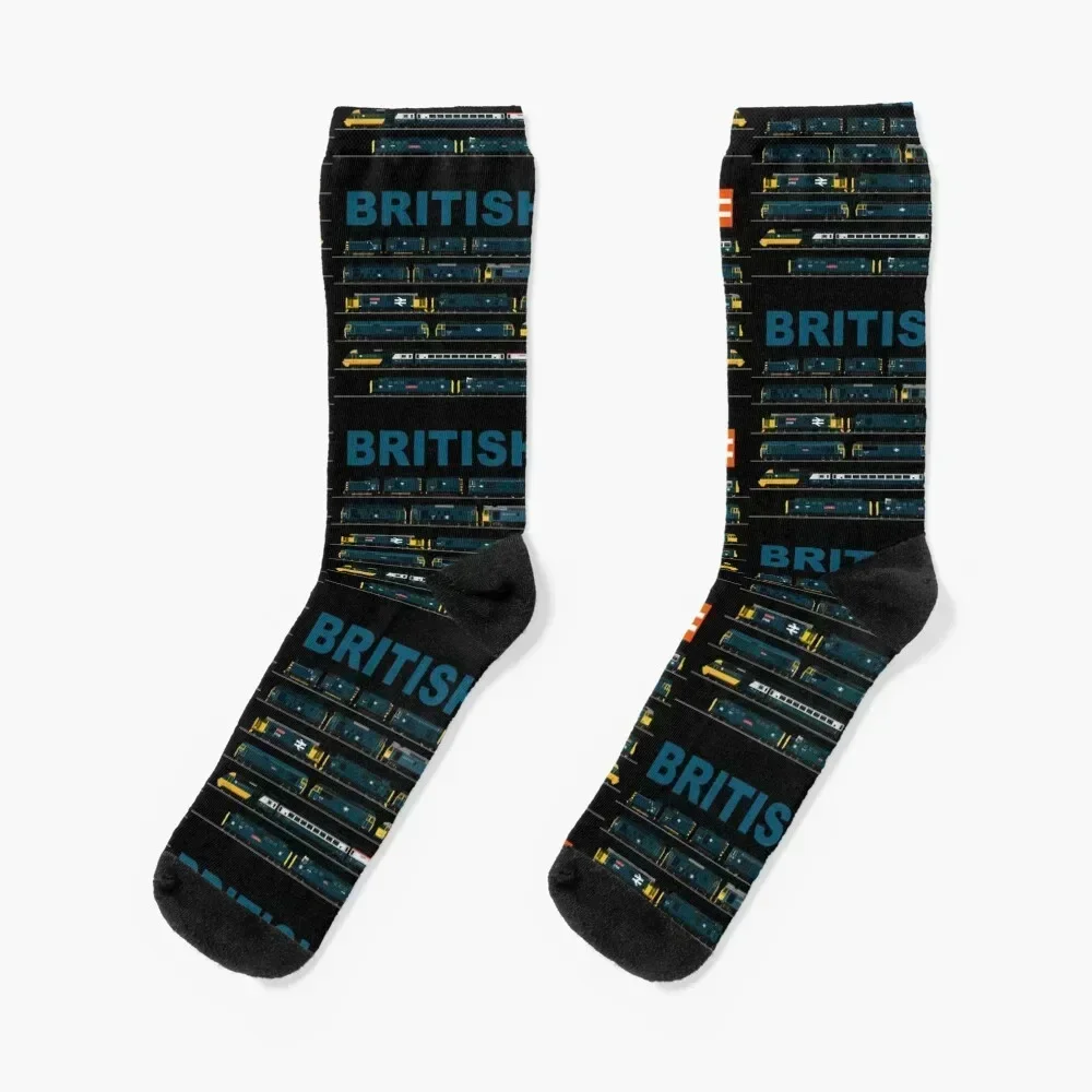 

BRITISH RAIL TRAINS Socks christmas gift man Stockings compression Wholesale Socks Female Men's