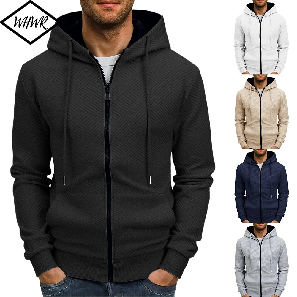 

Мужская спортивная куртка, толстовка с длинным рукавом, дизайн на молнии, кардиган с капюшоном, пальто, мужская спортивная одежда, облегающая повседневная куртка, одежда