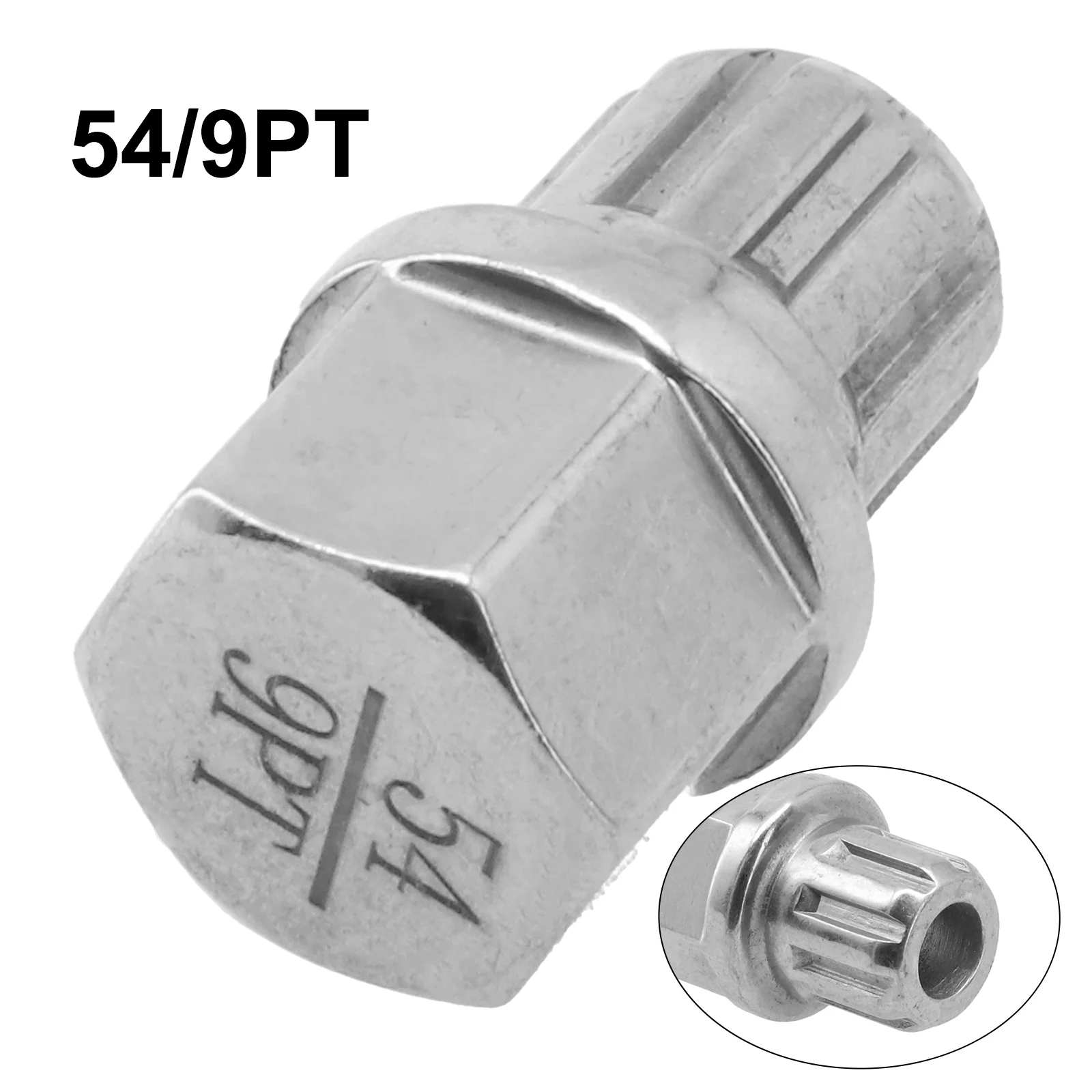 1x 54/9PT Key Lug Anti Theft Correct Connector Direct Installation Nut Screw Removal Key Wheel Lock High Quality