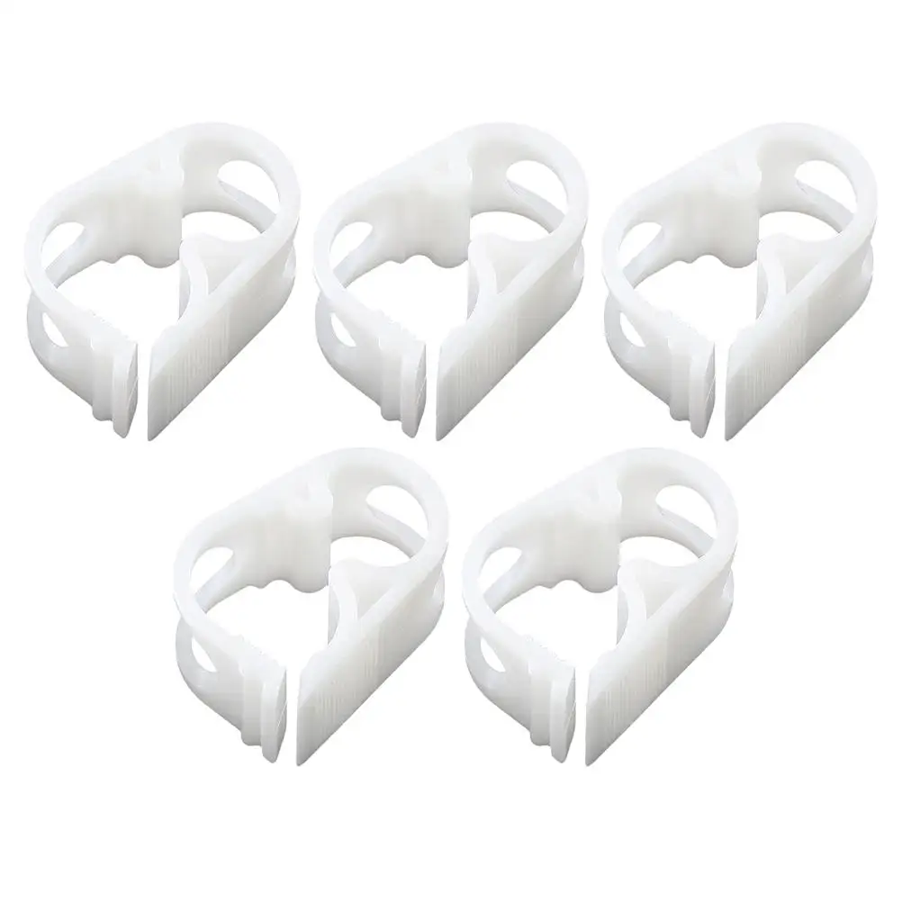 

5 Pcs Waterproof Clip Hose Clamp Feeding Tube Supplies Suite White Plastic Siphon