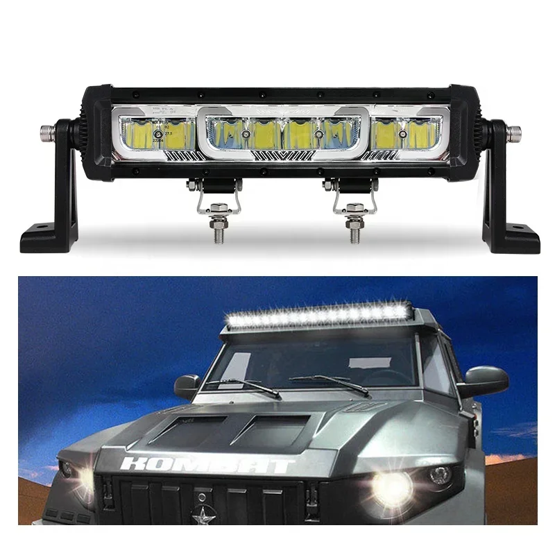 Led Light Bar Driving Lights Off Road Lights 4X4 Ip69K Wholesale New Side Emitting High Low Beam Motorcycle Turn Signal