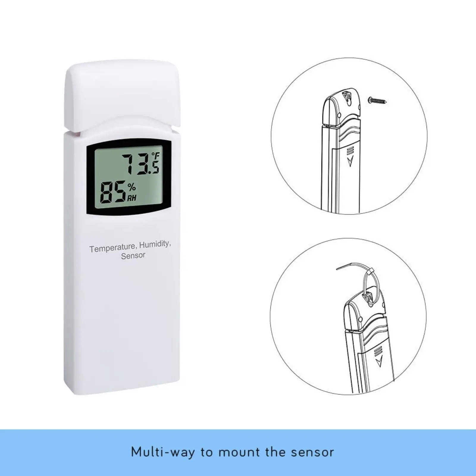 Ecowitt GW1104 Gateway per stazione meteorologica wi-fi con sensore di temperatura e umidità multicanale Wireless igrometro termometro