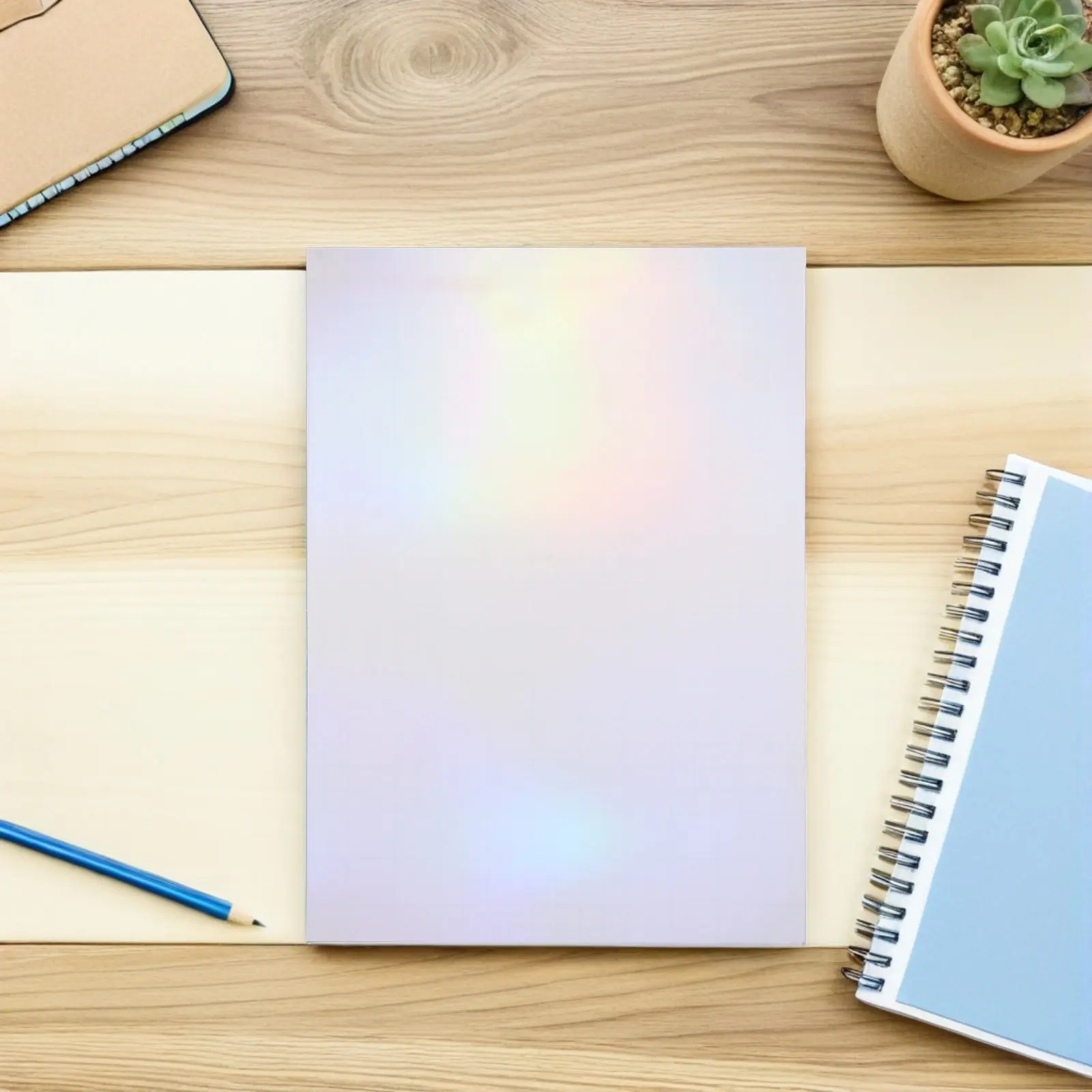 20Sheets Holographic Clear Laminating Sheets Self-Adhesive Cold Laminate Film for Protecting Photos Badges Cards Waterproof