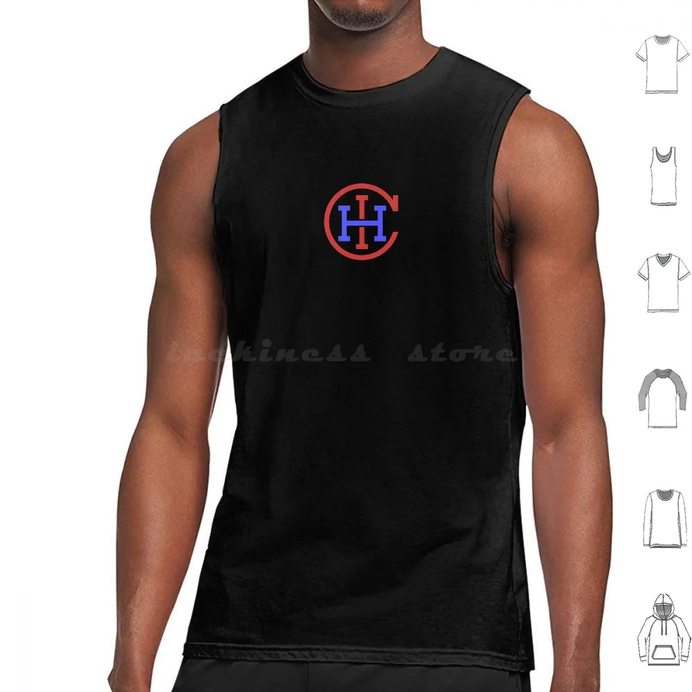 Classic Chicago Minimal Monogram Design Tank Tops Print Cotton Chicago Windy City Cubs Bears White Sox Bulls Illinois