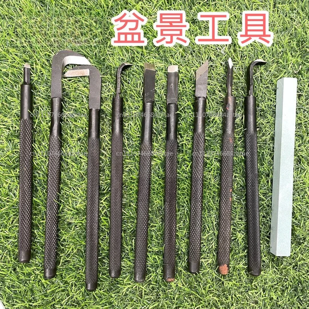 Bonsai Tools Forging Carving Knife Pick Knife Drawing Knife Carving Anti-slip Handle Wire Carving Tools