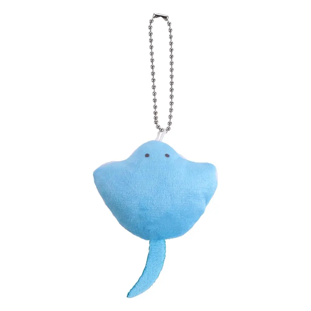 Ray Fish Ray Fish Colgante de felpa Mini muñeco de pez muñeco de peluche Mini llavero de muñeco de pez Animal esponjoso llavero de tacto acogedor para niños/niñas