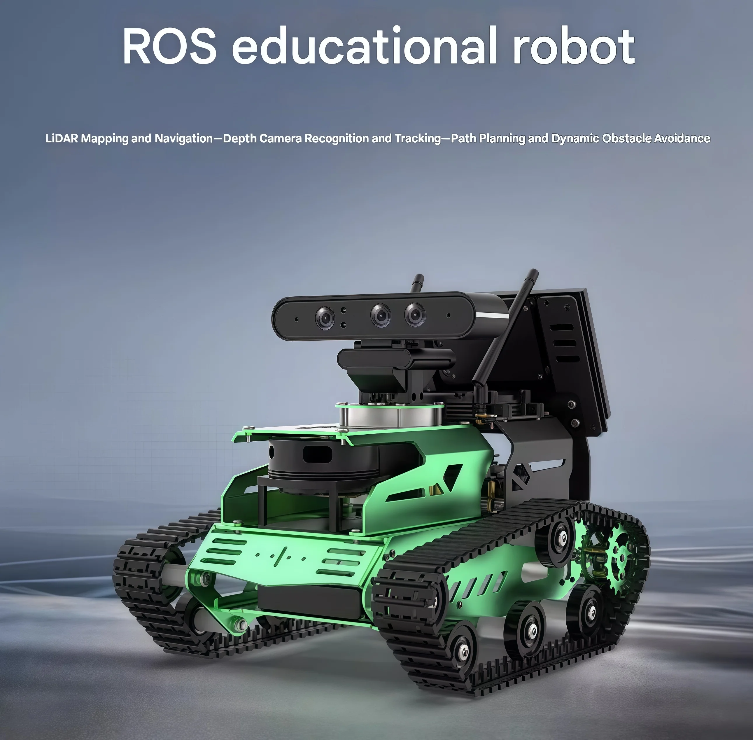 

ROS robot tank track smart car SLAM navigation JetTank autonomous driving JetsonNano car