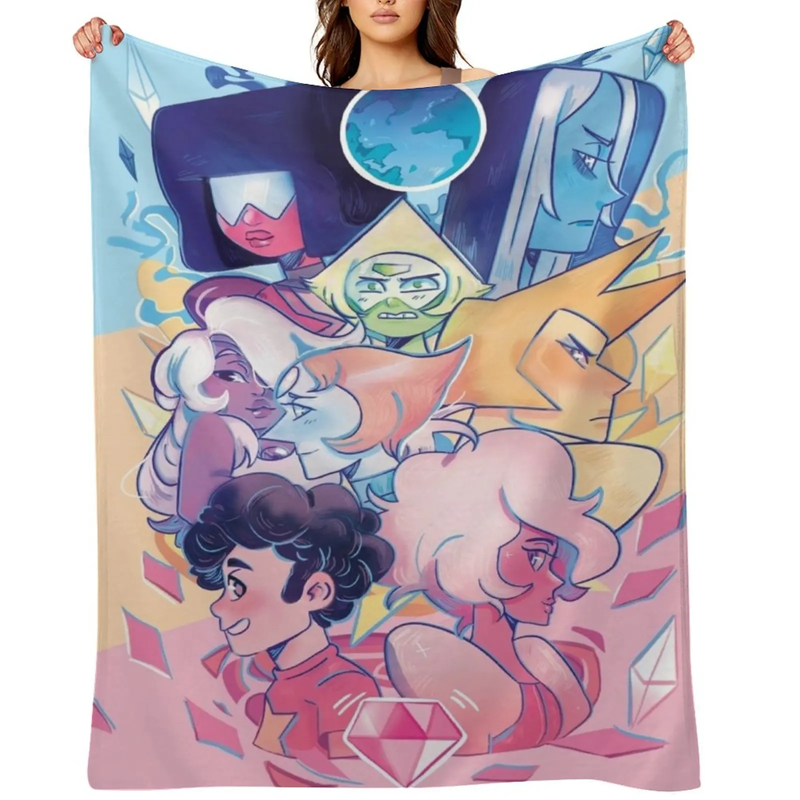 

steven universe Throw Blanket Picnic Luxury Thicken Polar decorative Blankets