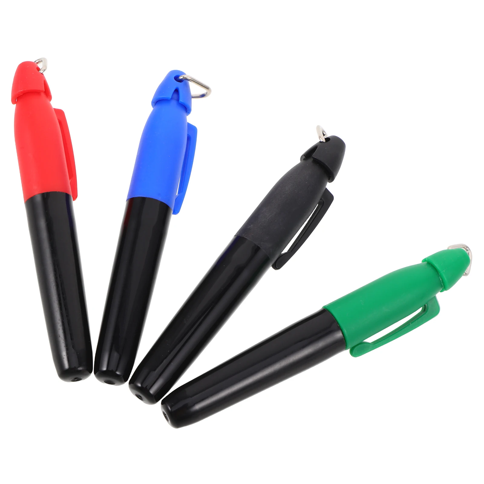 4 قطع من أقلام تحديد خط حبر جاف للجولف، تصميم خطاف مثلث، أدوات تحديد كرة الجولف للوضع والتدريب الدقيق