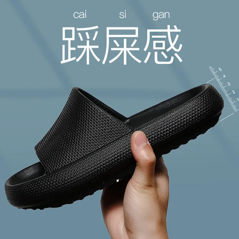 Sandalias de Suela Gruesa y Acolchada para Mujer y Hombre, Antideslizantes, para Baño, Ducha, Verano, Interior, Exterior, Hogar, Unisex